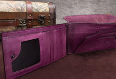 Genuine Leather Wallet Vintage Envelop Wallet Card Holder Purse Clutch For Women - EverHandmade