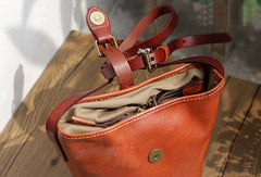 Handmade Leather bag for women leather shoulder bag crossbody bag bucket bag - EverHandmade
