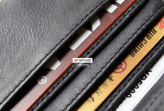 Genuine leather billfold wallet leather men billfold vintage wallet for men - EverHandmade