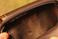 Leather Mens Small Belt Pouch Waist Bag Hip Pack Belt Bag for Men