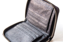 Genuine leather billfold wallet leather men billfold vintage wallet for men - EverHandmade