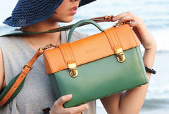 Handmade handbag satchel purse leather crossbody bag purse shoulder bag for women - EverHandmade