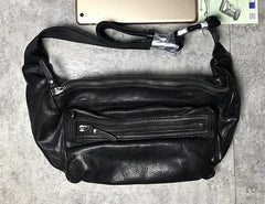 Leather Men Fanny Pack Small Waist Bag Hip Pack Belt Bag Bumbag for Men