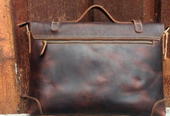 Vintage Leather Mens Briefcase Handbag Messenger Bag for men