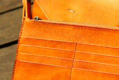 Genuine Leather Mens Cool Messenger Bag iPad Bag Chest Bag Bike Bag Cycling Evelope Cluth Bag For Men - EverHandmade