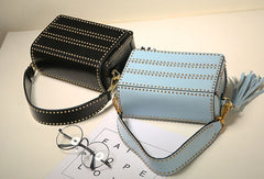 Genuine Leather crossbodybag rivet shoulder bag for women leather bag