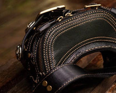 Leather Belt Pouch Mens Small Cases Waist Bags Hip Pack Belt Bags for Men