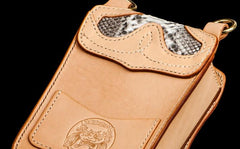 Handmade Mens Leather Belt Pouch Cases Waist Bag Hip Pack Belt Bag for Men