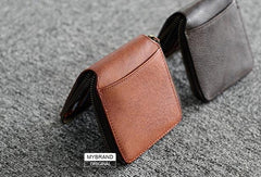 Genuine leather billfold wallet leather men billfold vintage wallet for men