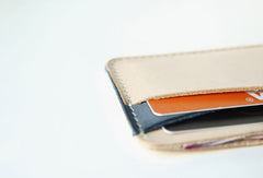Handmade leather card slot small wallet purse coin wallet purse mini women - EverHandmade