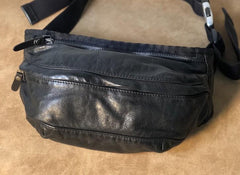 Leather Men Fanny Pack Small Waist Bag Hip Pack Belt Bag Bumbag for Men