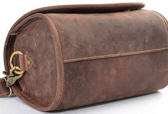 Vintage Leather Saddle Messenger Bag Mens Side Bag Postman Bag For Men