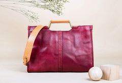 Genuine Leather Handmade Handbag Bag Shoulder Bag Purse For Women - EverHandmade