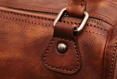 Genuine Handmade Boston Bag Vintage Leather Handbag Shoulder Bag Women Leather Purse