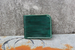 Handmade custom personalized billfold  hand painted leather bifold wallet for women/lady girl - EverHandmade