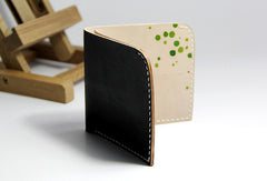 Handmade custom personalized billfold  hand painted leather bifold wallet for women/lady girl - EverHandmade
