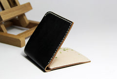 Handmade custom personalized billfold  hand painted leather bifold wallet for women/lady girl - EverHandmade