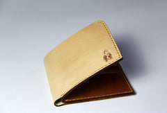 Handmade custom personalized billfold  hand painted leather bifold wallet for women/lady girl - EverHandmade