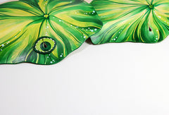 Handmade custom hand painted  leather clutch long wallet for women/lady girl