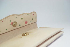 Handmade custom personalized vintage leather clutch long wallet for women/lady girl