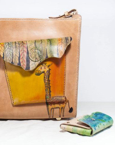 Handmade vintage leather large Satchel bag crossbody shoulder bag /handbag for women - EverHandmade