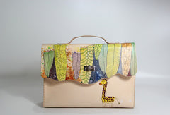 Handmade vintage custom leather large Satchel bag shoulder bag /handbag for women - EverHandmade