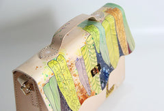 Handmade vintage custom leather large Satchel bag shoulder bag /handbag for women - EverHandmade