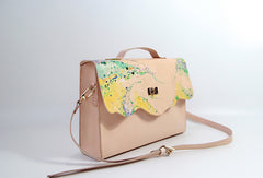 Handmade vintage custom leather large Satchel bag shoulder bag /handbag for women - EverHandmade
