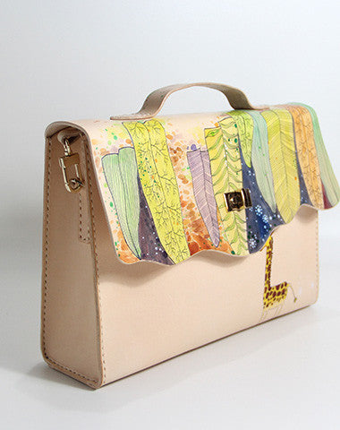 Handmade vintage custom leather large Satchel bag shoulder bag /handbag for women - EverHandmade
