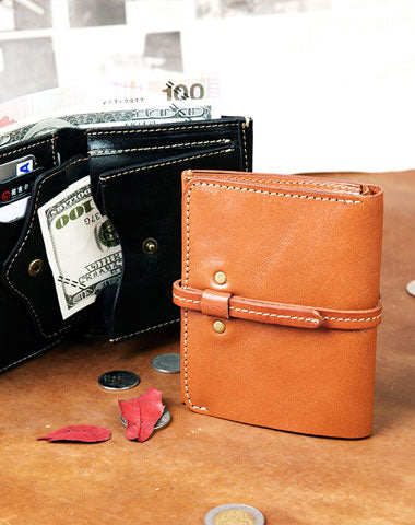 Genuine Leather Wallet billfold Leather Wallet Befold Wallet For Men Women - EverHandmade