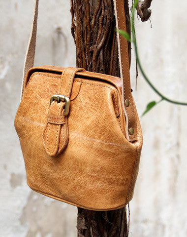 Handmade vintage small purse leather black bag brown shoulder bag crossbody for women - EverHandmade