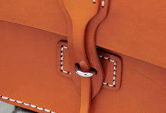 Handmade vintage leather messenger crossbody Shoulder Bag for girl women lady - EverHandmade