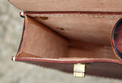Handmade vintage rustic cute leather crossbody phone Shoulder Bag for girl women - EverHandmade