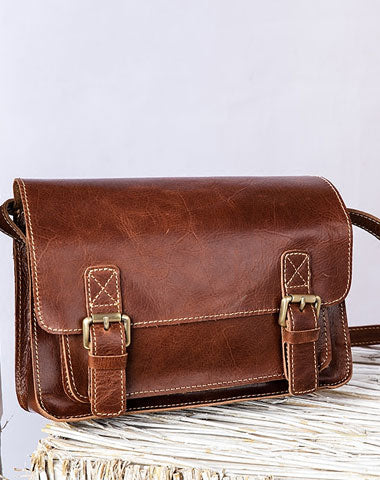 Genuine Leather Handbag Messenger Bag Crossbody Bag Shoulder Bag Purse For Women - EverHandmade