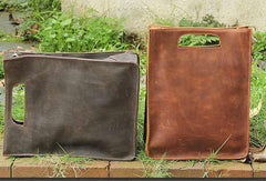 Handmade vintage rustic leather crossbody Shoulder Bag handbag for women lady