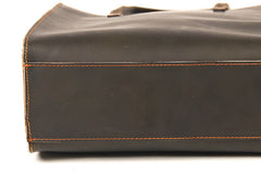 Handmade vintage womens leather tote bag shoulder bag for women - EverHandmade
