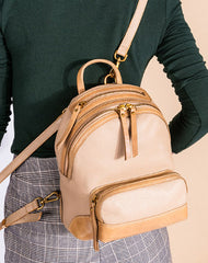 Handmade Genuine Leather Cute Backpack Bag Travel bag Women Leather Purse - EverHandmade