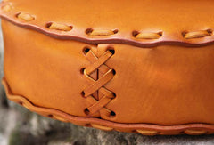 Handmade vintage rustic retro leather crossbody Shoulder Bag for girl women lady - EverHandmade