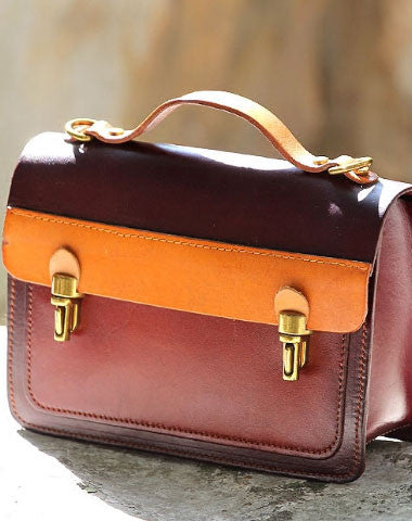 Handmade messenger bag satchel purse leather crossbody bag shoulder bag women - EverHandmade