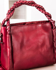 Handmade vintage handbag tote bag leather crossbody bag purse shoulder bag women - EverHandmade
