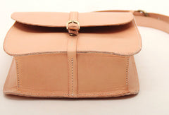 Handmade vintage leather saddle messenger crossbody Shoulder Bag for women