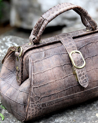 Handmade vintage shoulder bag small doctor bag handbag for women - EverHandmade