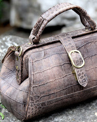 Handmade vintage shoulder bag small doctor bag handbag for women - EverHandmade