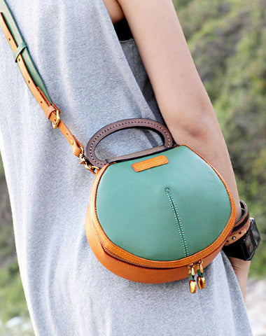 Handmade handbag Saddle purse leather crossbody bag purse shoulder bag for women