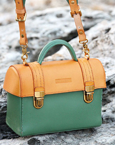 Handmade handbag mini purse leather crossbody bag purse shoulder bag for women - EverHandmade