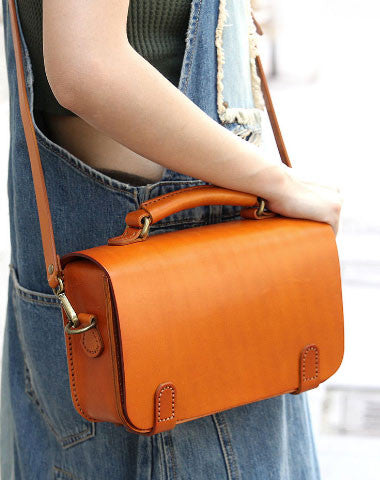 Handmade handbag satchel purse leather crossbody bag shoulder bag women