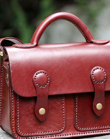 Handmade handbag satchel purse leather crossbody bag shoulder bag women - EverHandmade