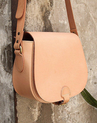 Handmade vintage womens leather messenger crossbody Shoulder Bag for women - EverHandmade