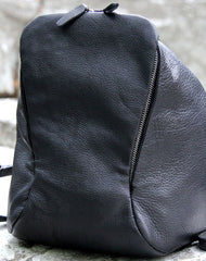 Handmade Leather backpack bag shoulder bag black women leather purse - EverHandmade