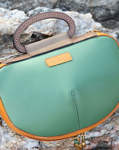 Handmade handbag Saddle purse leather crossbody bag purse shoulder bag for women - EverHandmade
